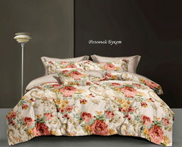 Комплект постельного белья Розовый букет, САТИН ПРЕМИУМ 2 сп с наволочками 50*70