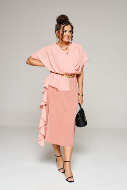 Платье 6357 коралл