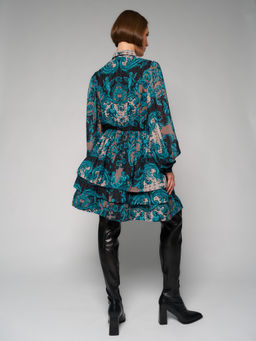 Платье женское 12411-35145 multicolor-turquoise - Maxroses фото 4