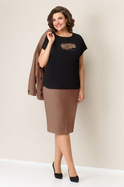 Костюм VOLNA 1309-Р бежевый  фото 4