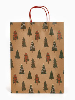 Набор подарочных пакетов «Новогодние ёлочки», 3 шт., 25×4×30.5 см, 30×40×11.5 см, 18×23×10 см