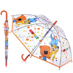 Зонт детский "Мульт" прозрачный, 50см, в пак.