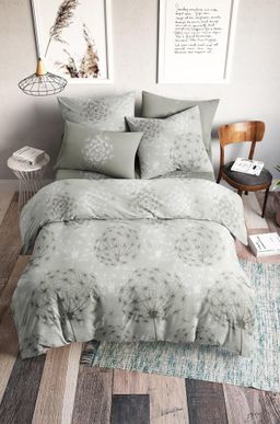 Постельное белье из поплина, 1,5 сп, наволочки 70*70 Ночь Нежна