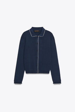 PETER PAN COLLAR KNIT CARDIGAN - Zara фото 6
