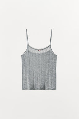 POINTELLE FLORAL STRAPPY TOP - Zara фото 3