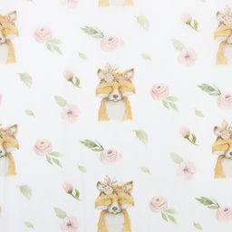 Цена за 10 шт. Бумага упаковочная тишью Лисица и сад, 50 см ? 70 см, 17 грамм