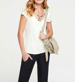 Топ, серо-белый