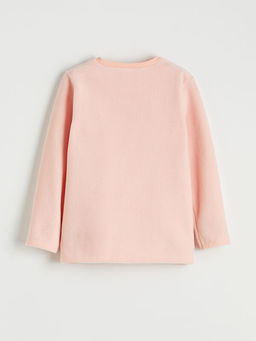 Bisiklet Yaka Nak??l? K?z ?ocuk Polar Pijama Tak?m