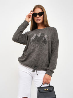 Джемпер женский Келли-2 серый