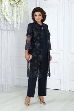 Платье Ninele 7431-Р темно-синий - Mira fashion фото 2163