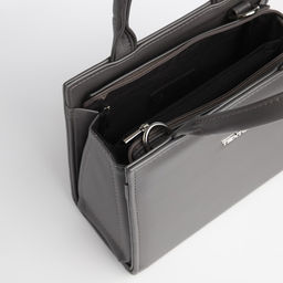 Сумка женская тоут TEXTURA на молнии, 22×11×22 см, серая