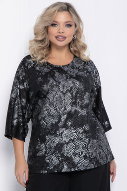 Блуза Австрия (черная) Б12365-27 - Lt collection фото 4