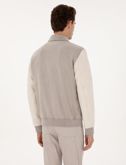 Gri Suni Deri Ceket - Pierre cardin фото 5