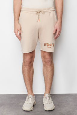 Tas Regular/Normal Kesim Brooklyn-Sehir Nak?sl? Tok Kumasl? Beli Lastikli Sort TMNSS24SR00025