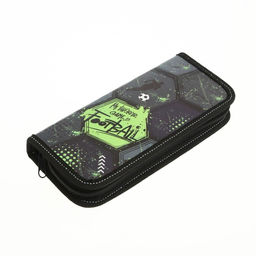 Пенал школьный, 1 секция, 9×19.5×2.5 см «Футбол»