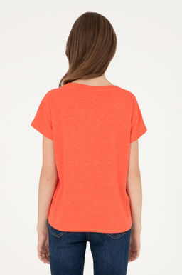 Женская футболка с цветком граната Неожиданная скидка в корзине - U.s. polo assn фото 5