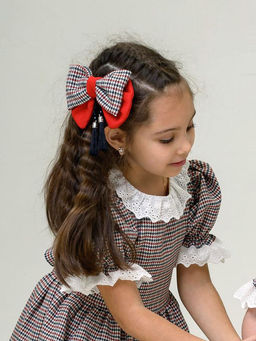 Заколка автомат Забава красный