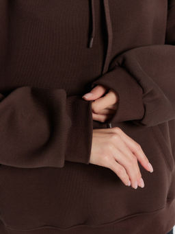 Худи женское коричневое шоколадное мартини 122981 - Mark formelle фото 7