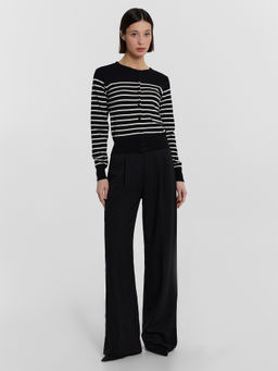 Кардиган женский черный в полоску - Mark formelle фото 3