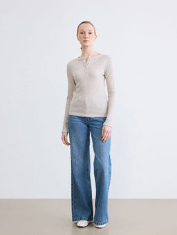 Bisiklet Yaka Fitilli Kad?n Body