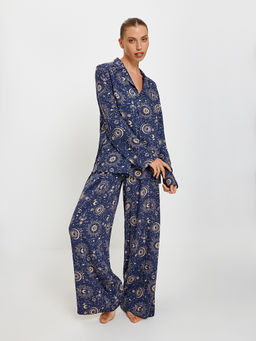 Infinity lingerie, Блузка пижамная жен. Michalina темно-синий  фото 4