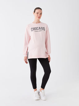 Kar?n Panelli Beli Lastikli D?z Hamile Tayt