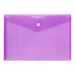 Цена за 2 шт. Набор папок-конвертов на кнопке А5 150мкм Calligrata прозрачные, микс 5шт