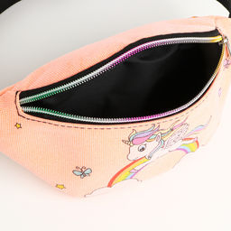 Сумка поясная детская на молнии «Выбражулька», коралловая