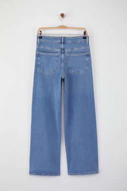 Mavi Yuksek Bel Straight Jeans TWOAW26JE00192 - Trendyolmilla фото 6