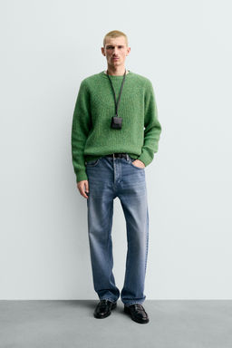PURL KNIT FLECKED JUMPER