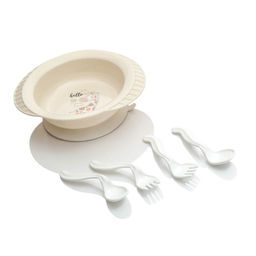 Набор посуды п/эт. детский (тарелка на присоске, две вилки, две ложки) блистер.упак.