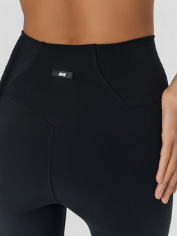 Бриджи спортивные женские с высокой линией талии черные - Mark formelle фото 7