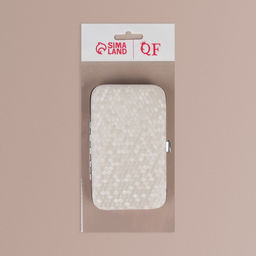 Набор маникюрный, 7 предметов, в футляре, цвет молочный