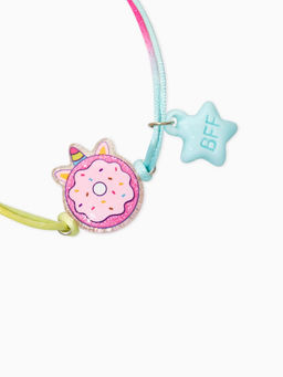 Цена за 2 шт. Браслеты детские парные «Выбражулька. Неразлучники. Пончик и Единорог», разноцветный