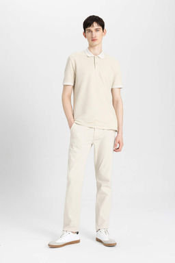 New Regular Fit K?sa Kollu Basic Duz Polo Tisort - Defacto фото 8