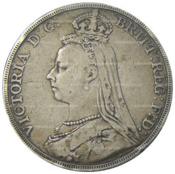 Монета 1 крона 1890 года Великобритания