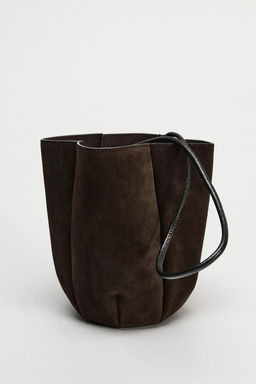 MINI LEATHER BUCKET BAG - Zara фото 3