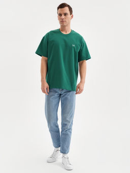 Футболка мужская MINAKU: One Most Brand, зелёная, р-р 42-44