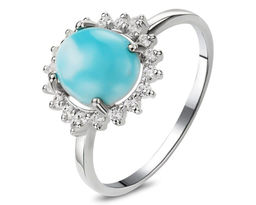 Кольцо, ларимар, СПН4020