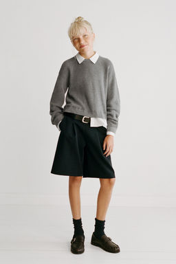 JERSEY PUNTO CUELLO DESMONTABLE / Gris