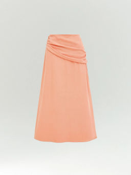 ЕМКА / Юбка миди со сборкой из тенсела - Emka фото 6