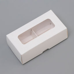 Цена за 3 шт. Коробка для 2 конфеты, белая, 10.5×5.5×3.5 см