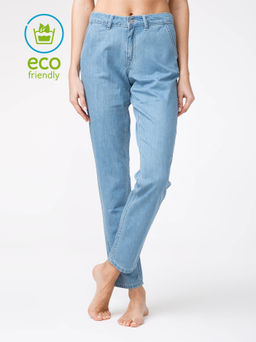 *CONTE Легкие джинсовые eco-friendly брюки CON-140 bleach blue - Conte elegant фото 2