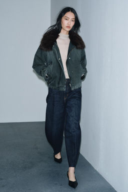 ZW COLLECTION BARREL HIGH-WAIST JEANS - Zara фото 6