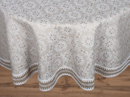 25С12-ШР 157*250 Скатерть Ирина цв. 133 рис. 73 беж - Текс-дизайн фото 2