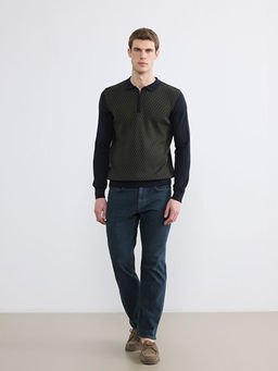 Polo Yaka Erkek Triko Kazak