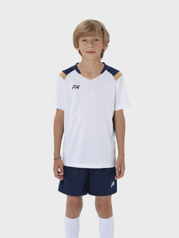 Детская футбольная форма FN Orbital Kid (White/Dark Blue)