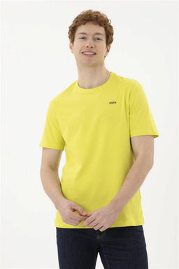 Футболка U.S. Polo Assn фисташкового цвета из хлопка