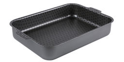 61633017 Противень 230*300мм 2 цельн.руч. б/кр. а/п "Лён"