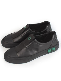 03-0121-1 BLACK Кроссовки мужские (натуральная кожа) - Фабричный китай фото 2